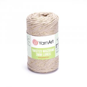 TWISTED MACRAME LUREX 3MM 753