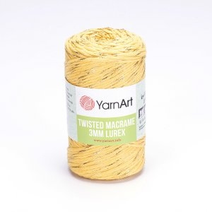 TWISTED MACRAME LUREX 3MM 764