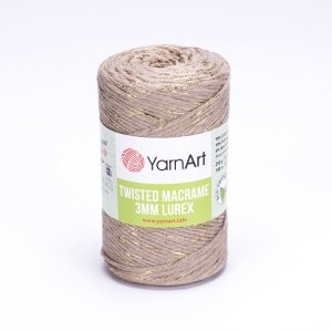 TWISTED MACRAME LUREX 3MM 768
